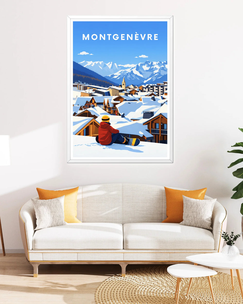 Affiche ski - Montgenèvre