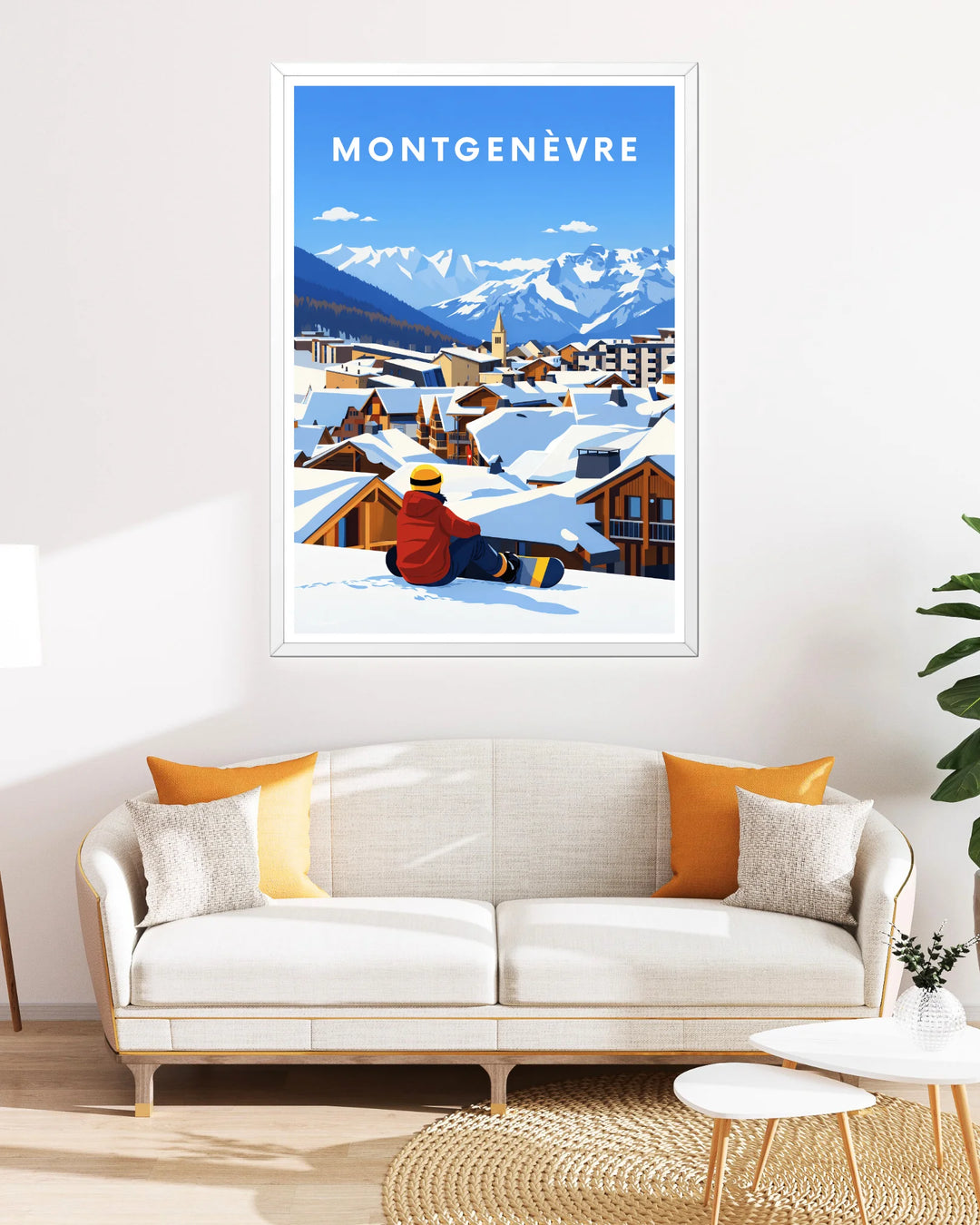 Affiche ski - Montgenèvre