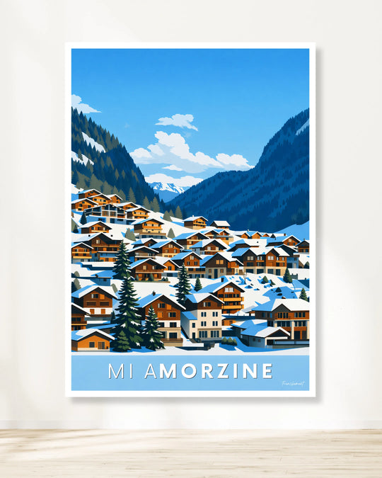 Affiche ski - Mi aMorzine