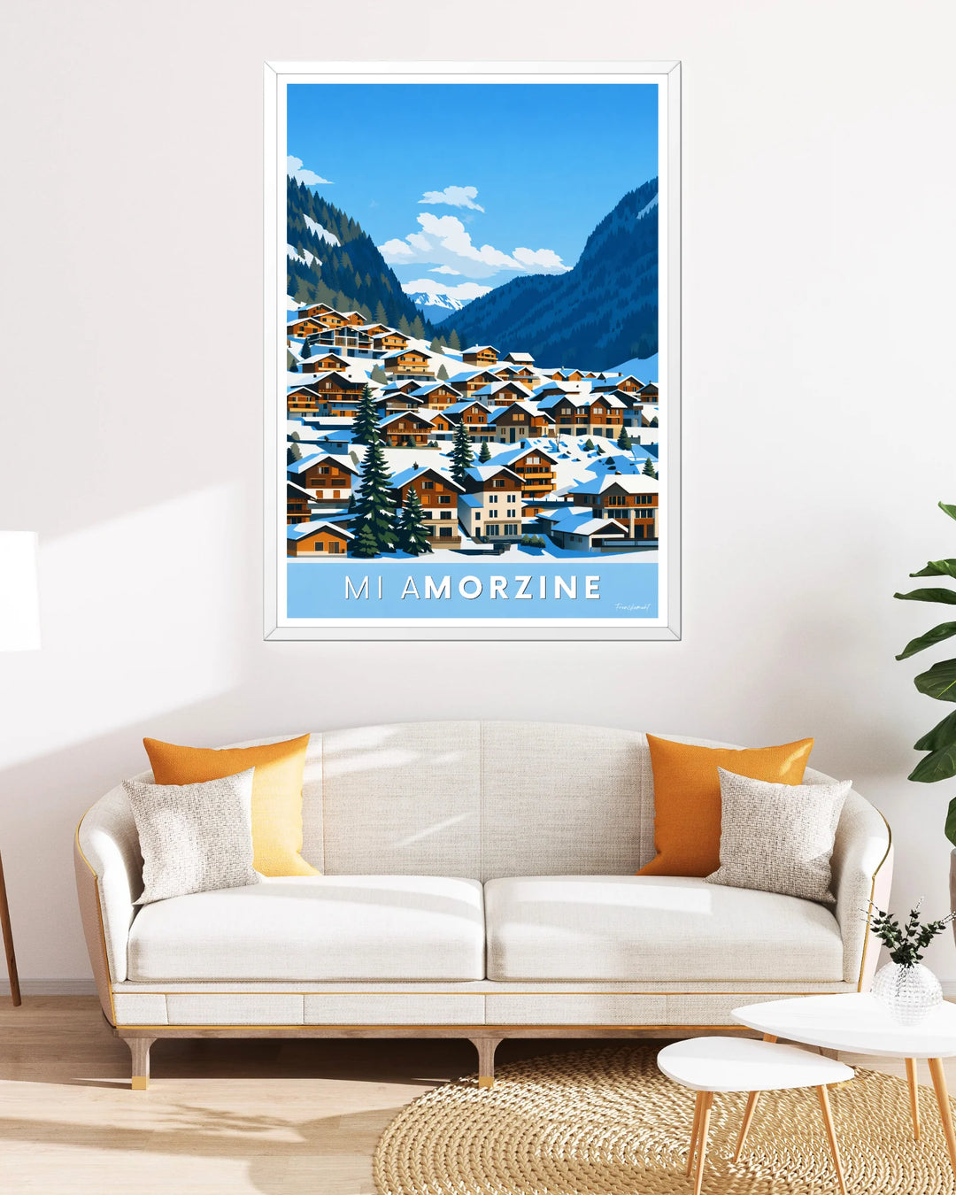 Affiche ski - Mi aMorzine