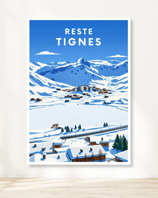 Affiche ski - Tignes