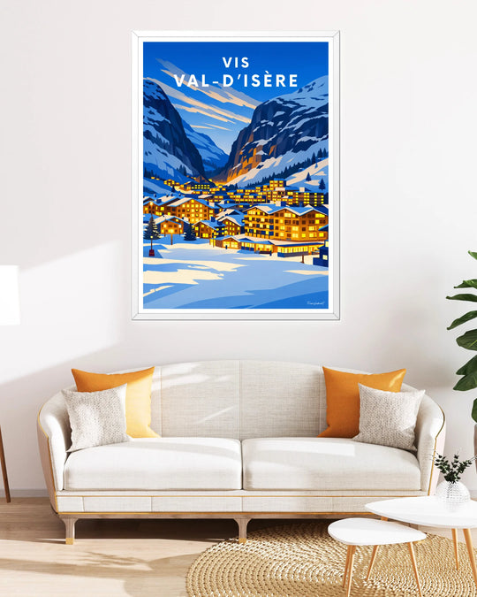 Affiche ski - Vis Val-d'Isère